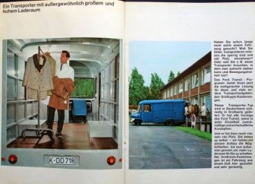 Ford Transit Großraum-Kastenwagen Modelprogram 1965 Carbrochure (2750)